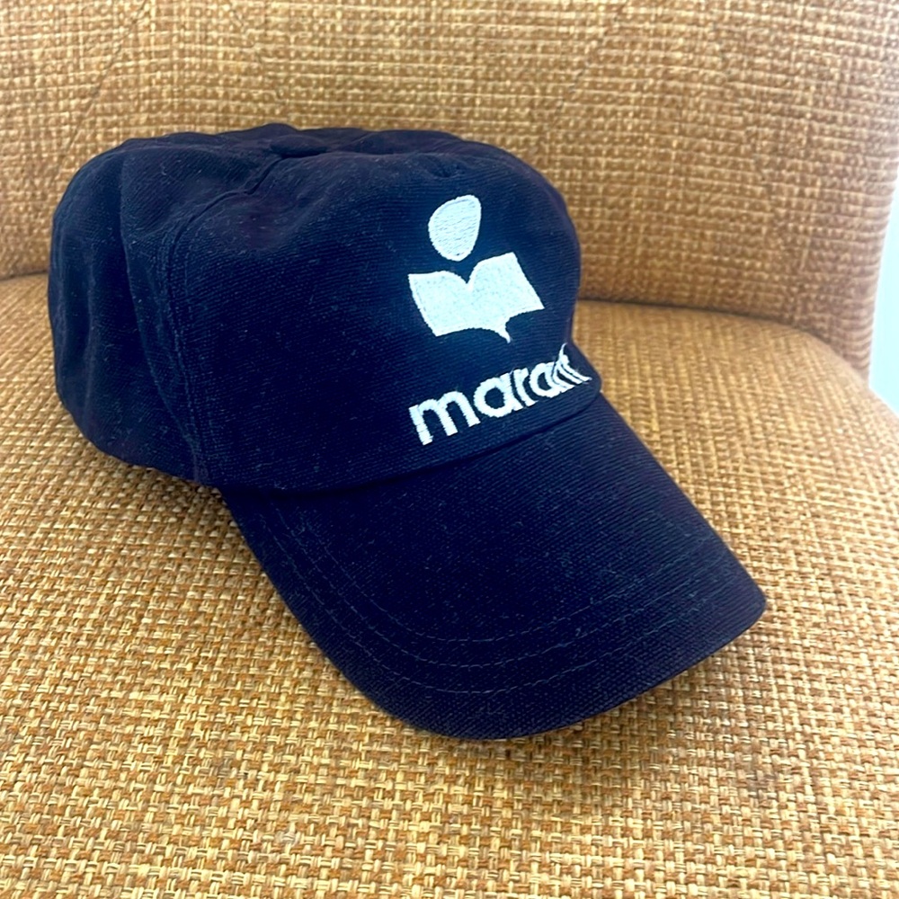 Black Isabel Marant velcro closure ball cap